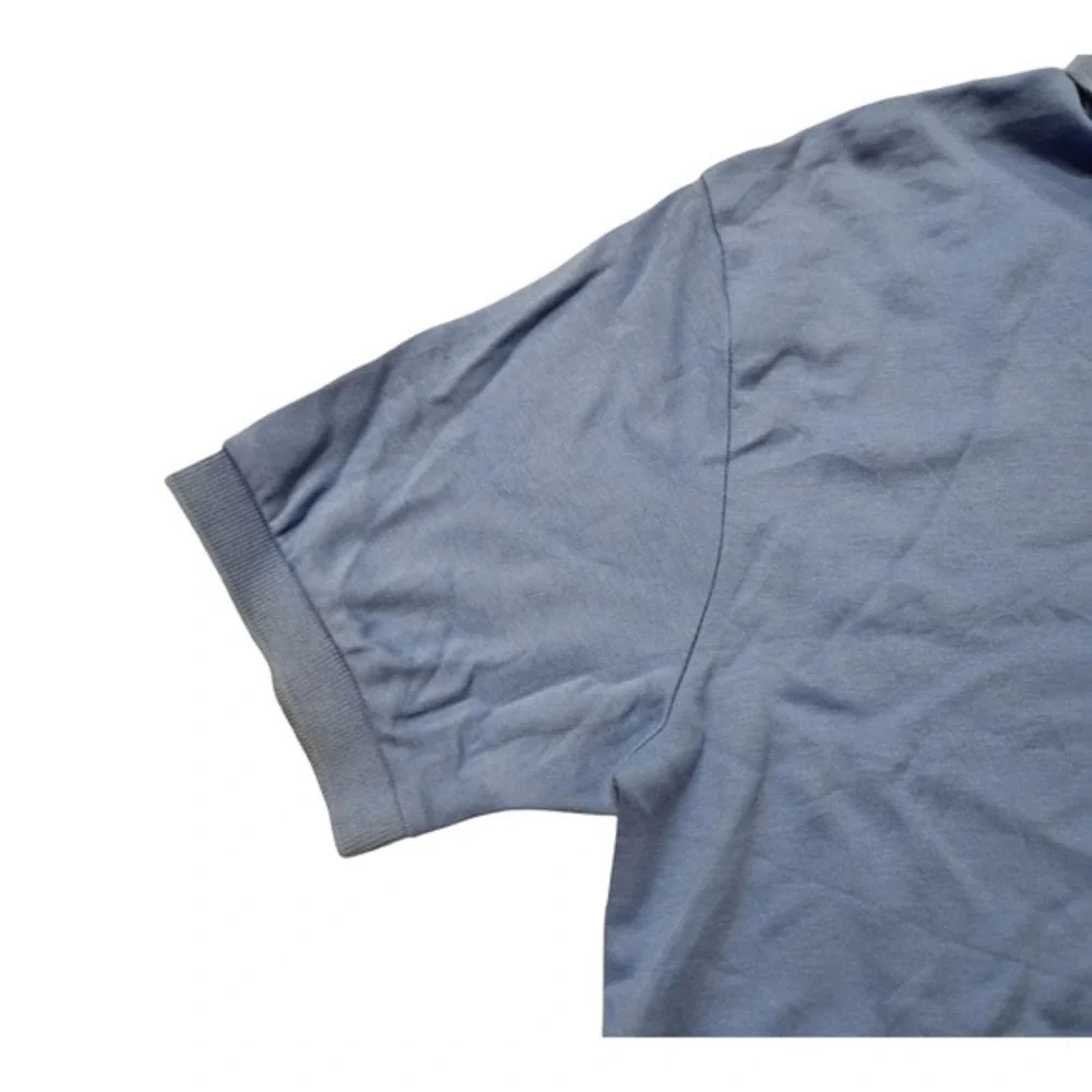 Polo Ralph Lauren Mens Medium Blue Orange Pony Polo‎ Shirt Cotton Classic